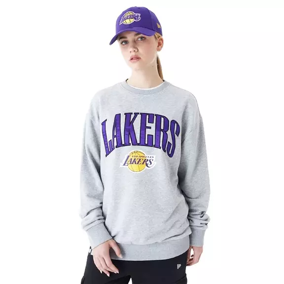New Era NBA L.A Lakers Arch Graphic Oversized Crew Neck Sweatshirt