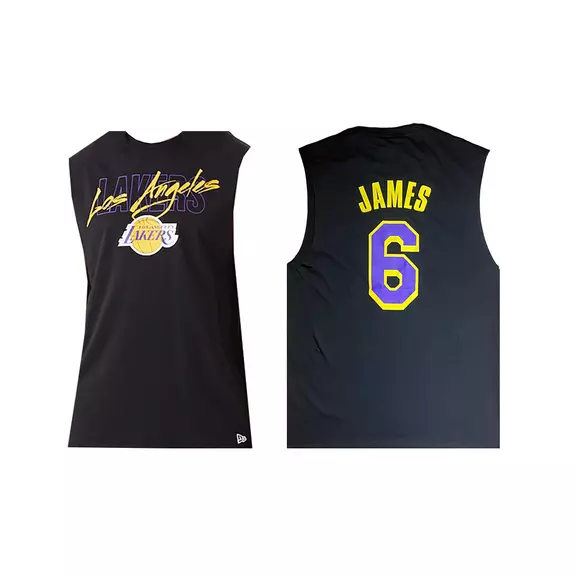 New Era NBA L.A Lakers NBA Script # 6 JAMES #