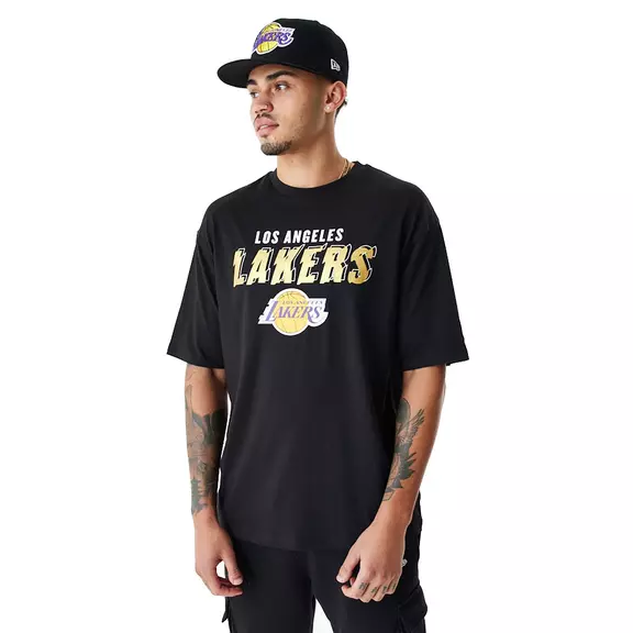 New Era NBA L.A Lakers Team Script Oversized T-Shirt