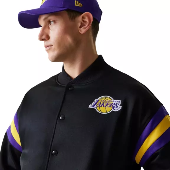 Chaqueta Bomber New Era NBA LA Lakers Panel