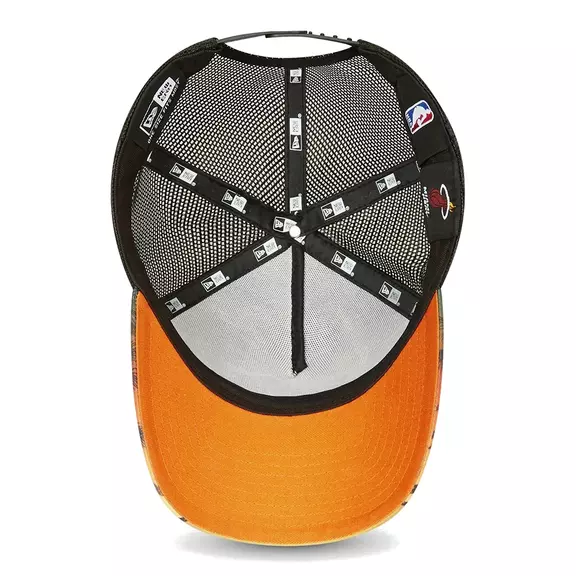 New Era NBA Miami Heat Summer City A-Frame Trucker Cap