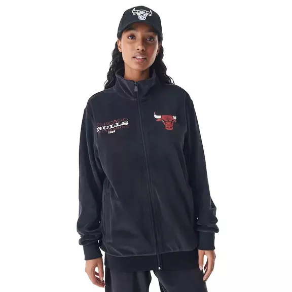 New Era NBA Chicago Bulls Lifestyle Velour Track Jacket