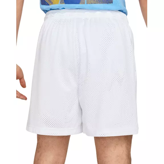 NIke Dri-FIT 5" Mesh Basketball Shorts "White