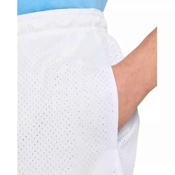 NIke Dri-FIT 5" Mesh Basketball Shorts "White