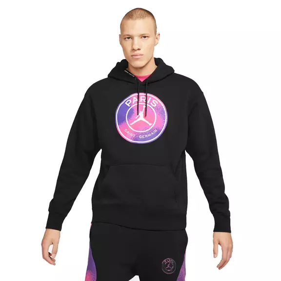 Paris Saint-Germain Fleece Pullover Hoodie "Black"
