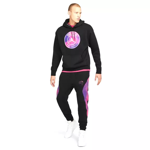 Paris Saint-Germain Fleece Pullover Hoodie "Black"