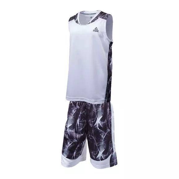 Equipación Baloncesto Junior Peak Sport "White-Black"