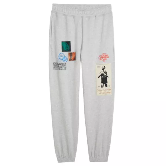 Pantalón Puma Basketbal Hooptopia Graphic Sweat Pant "Light Gray"