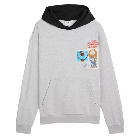 Sudadera Puma Basketball Hooptopia Graphic Hoodie "Light Gray"
