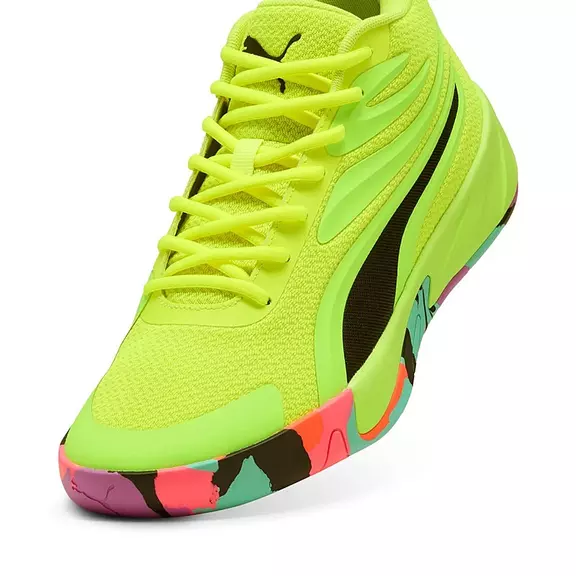 Puma Court Pro Marble Junior "Yellow Alert-Green Glare"