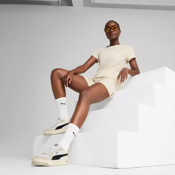 Puma ESS ELEVATED Rib Tee "Alpine Snow"