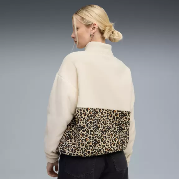 Puma ESS GRAPHIC Animal Relaxed Half-Zip Crew "Alpine Snow"
