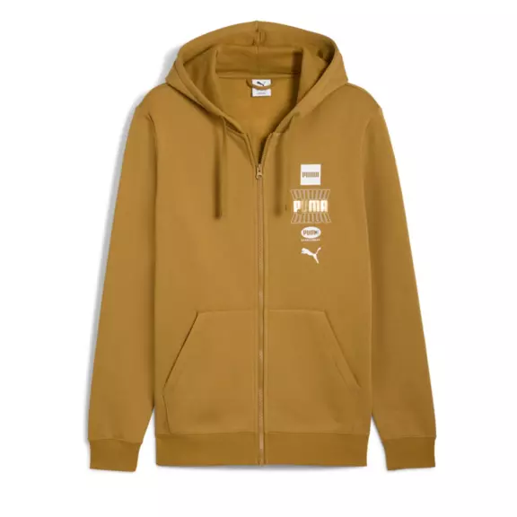 Puma ESS LOGO LAB Holiday FZ Hoodie FL "Honey Butter"