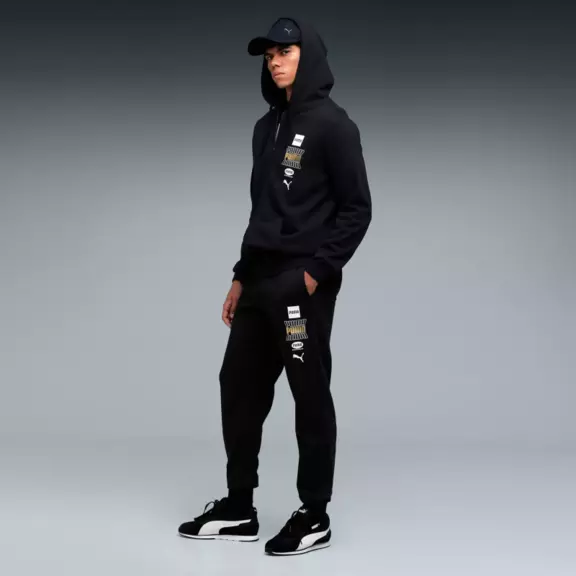 Puma ESS LOGO LAB Holiday Sweatpants FL cl "Black"
