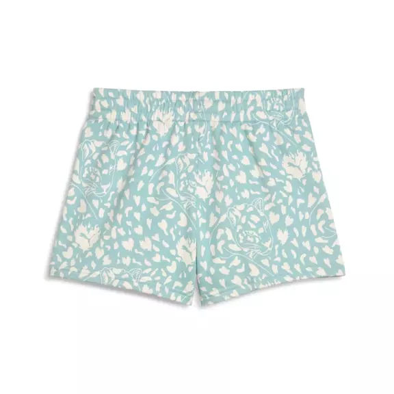 Puma FLAMING LOVE AOP High Waist Shorts TR G"Modern Mint"
