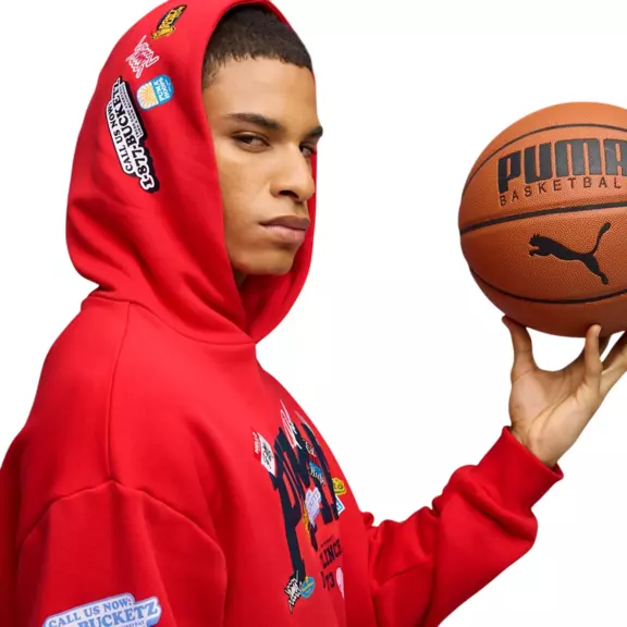 Puma HooperHotline Pullover Hoodie "For All Time Red"