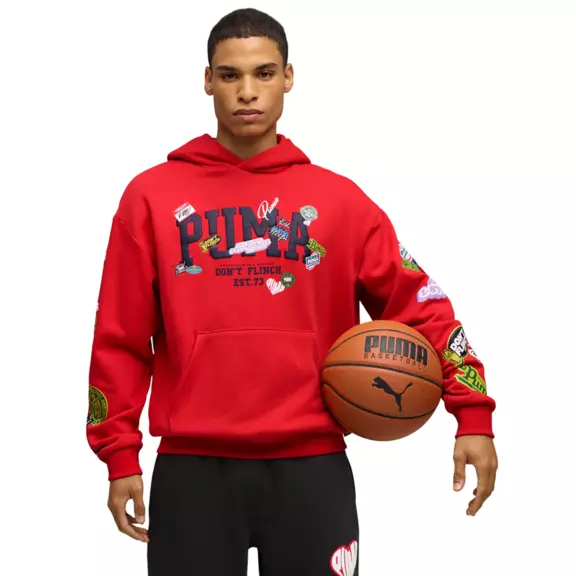 Puma HooperHotline Pullover Hoodie "For All Time Red"