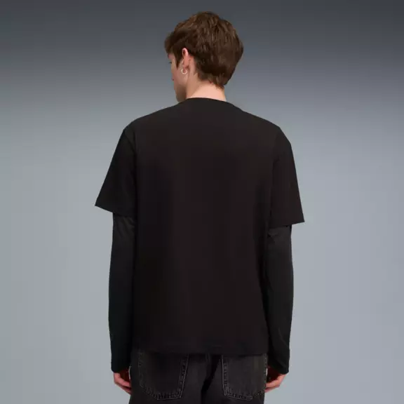 Puma MAXIMAL METALLIC Relaxed Tee " Black"