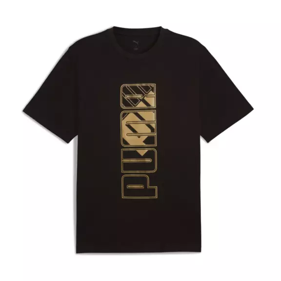Puma MAXIMAL METALLIC Relaxed Tee " Black"