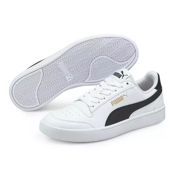 Puma Shuffle Jr "White-Black-Gold"