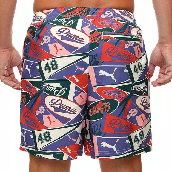 Puma SPORTS LEGACY AOP Relaxed Shorts 6’’ " Blue Crystal-AOP"