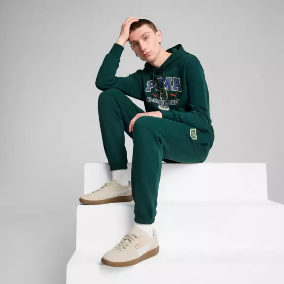 Puma SPORTS LEGACY Graphic Hoodie TR "Dark Myrtle"