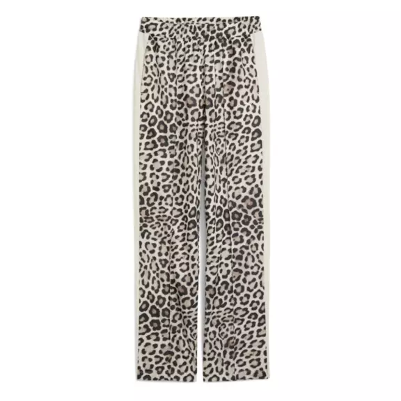 Puma T7 LEO LUXE AOP Straight Pants op "Alpine Snow-Ice Coffee"