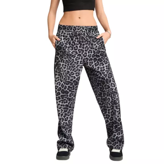 Puma T7 LEO LUXE AOP Straight Pants op "Black"