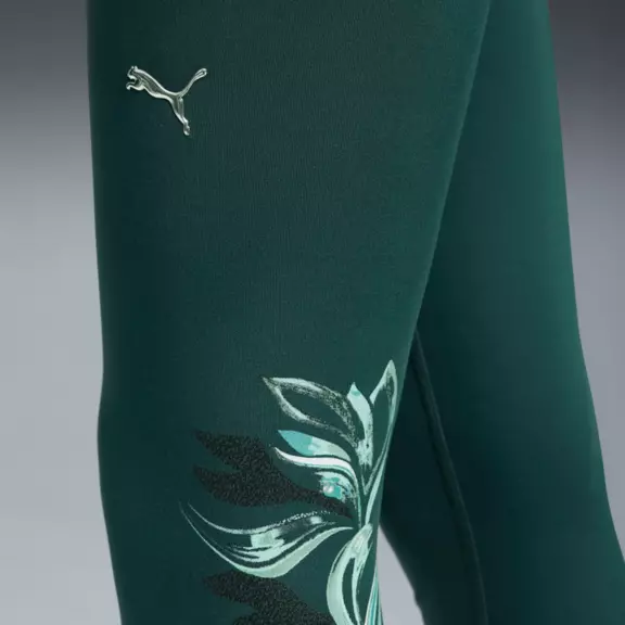 Puma W GRAPHIC TIGHT - HW 7/8 "Green Terrain"