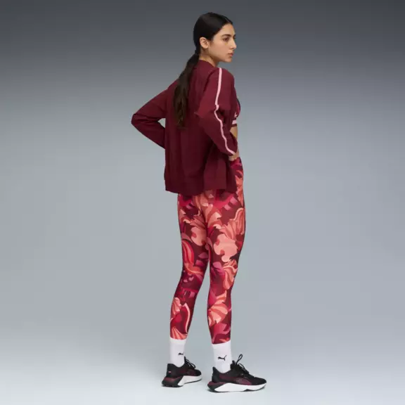Puma W STRONG FLORAL RIBBON TIGHT - AOP HW 7/8 "Ruby Shimmer"