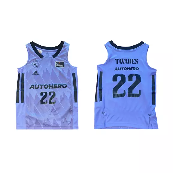 Real Madrid Camiseta Basket Niñ@ 2ª Equipación # 22 TAVARES #