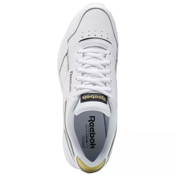 Reebok Classic Royal Glide Ripple Double W "White-Gold Metallic"