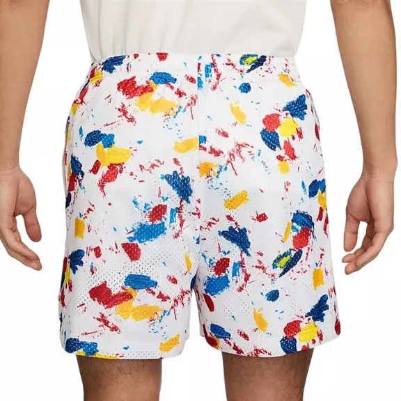 Nike Men's Dri-FIT 5" Practice Mesh Basketball Shorts "White"