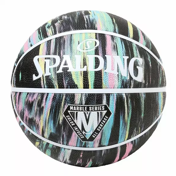 Spalding Marble Series Black Pastel Sz5 Rubber