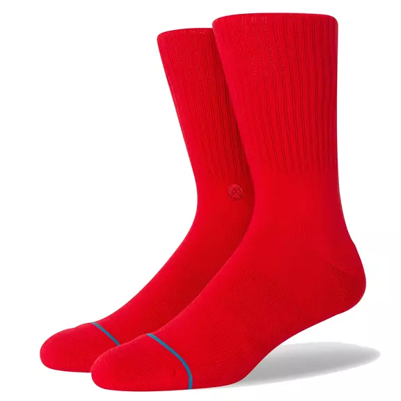 Stance Casual Icon Classic Crew Socks "Red"