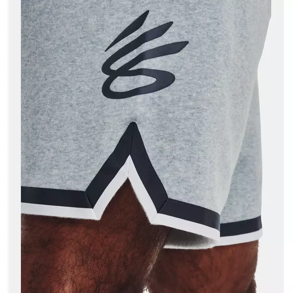 UA Curry Fleece 9" Short "Harbor Blue FH-Gray"