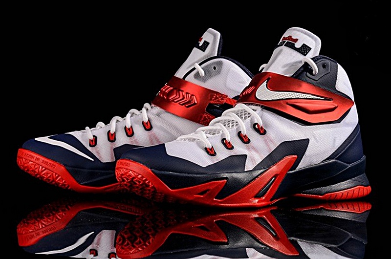 Nike Zoom LeBron Soldier VIII (114/blanco/navy/rojo)