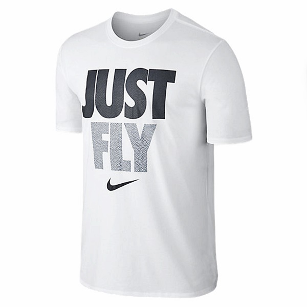 Nike Camiseta Fly" (100/blanco/negro)