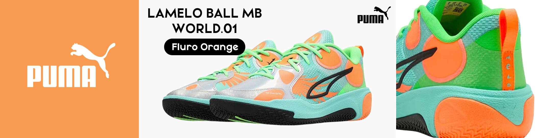LaMelo Ball MB World.01 Fluro Orange