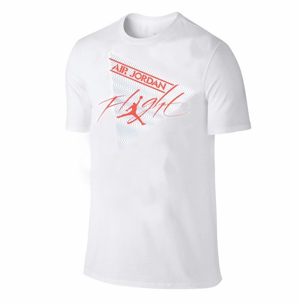base Amasar Contento Jordan Camiseta Flight (100/blanco/naranja)