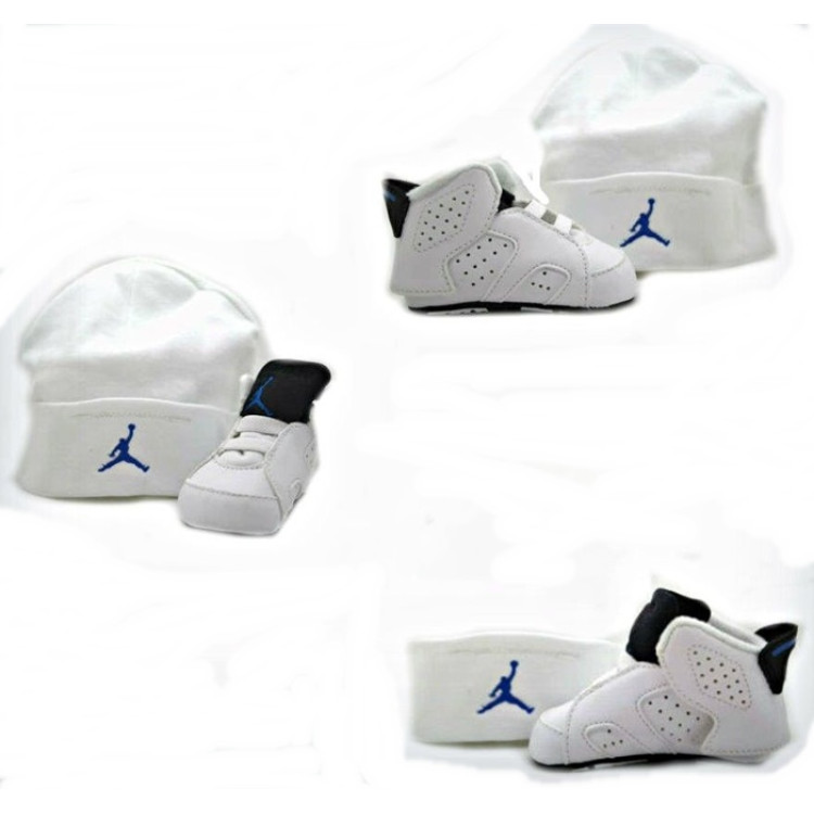 Jordan Retro 6 Gift Pack Bebé (107/blanco/azul)