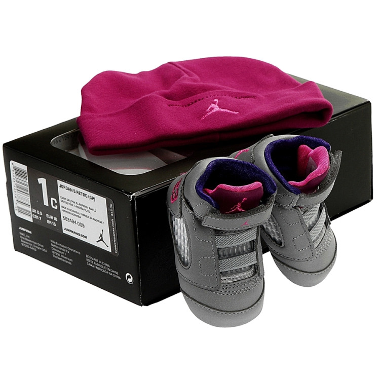 Jordan 5 Retro (GP) Bebé (009/gris/morado)