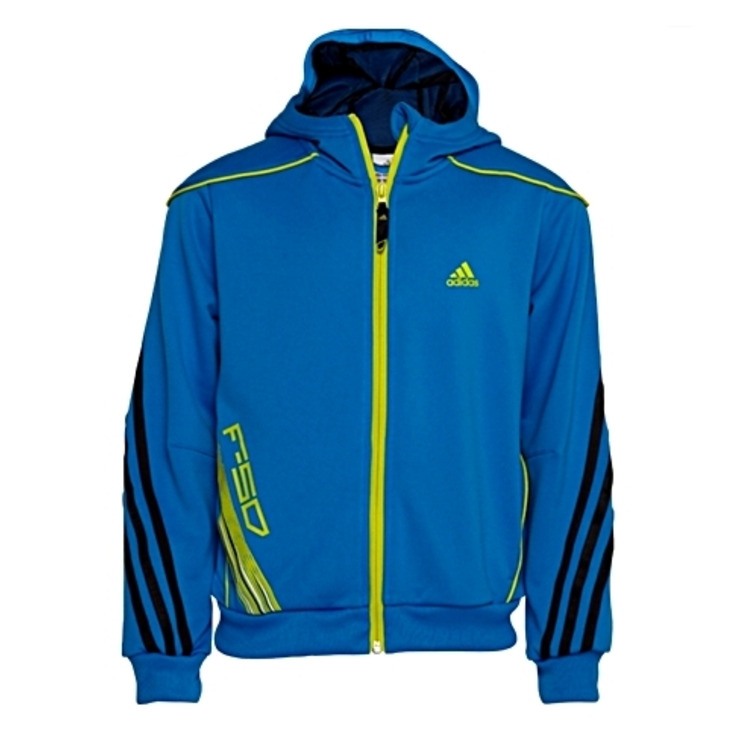 Adidas Sudadera YB F50 Full Zip (azul/lima)