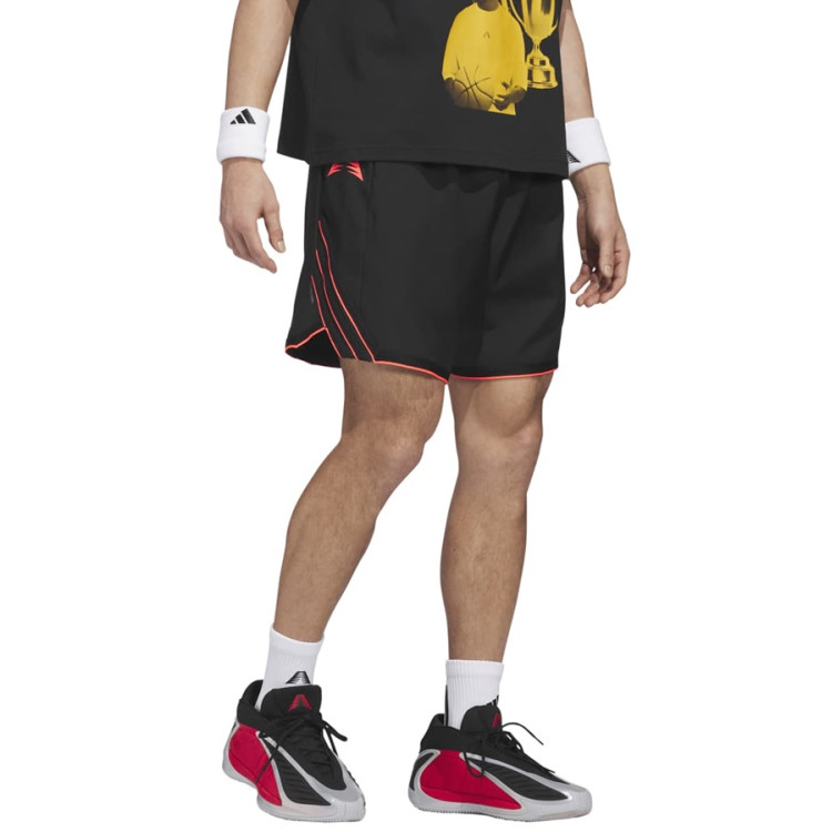 Short Adidas Anthony Edwards Crazy Lite "Black-Solar Turbo"