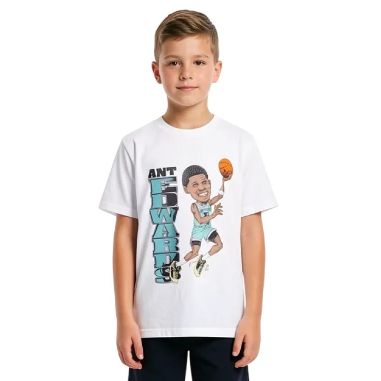 Camiseta Niño/Niña Adidas Anthony Edwards East "White"