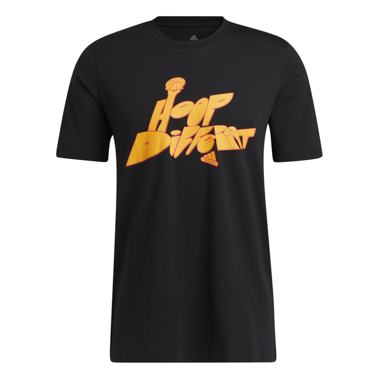 Adidas Basketaball Hoop Born Different Graphic Tee "Black"
