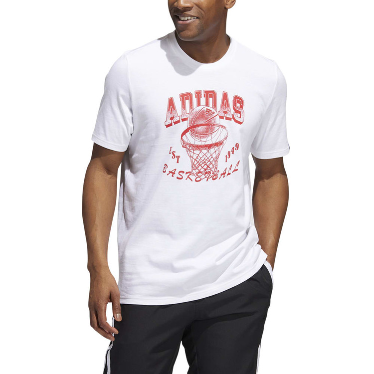 Añadir a la cesta Adidas Basketball Aworld Hoops Graphic Tee "White" Adidas Basketball Aworld Hoops Graphic Tee "White"
