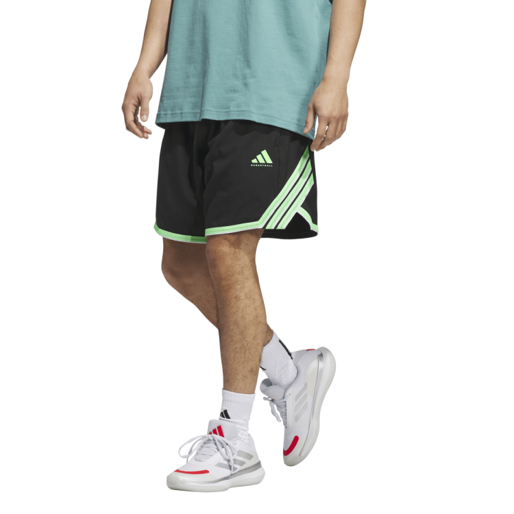 Short Basket Adidas Crazylite  "Black-Lime Burst"