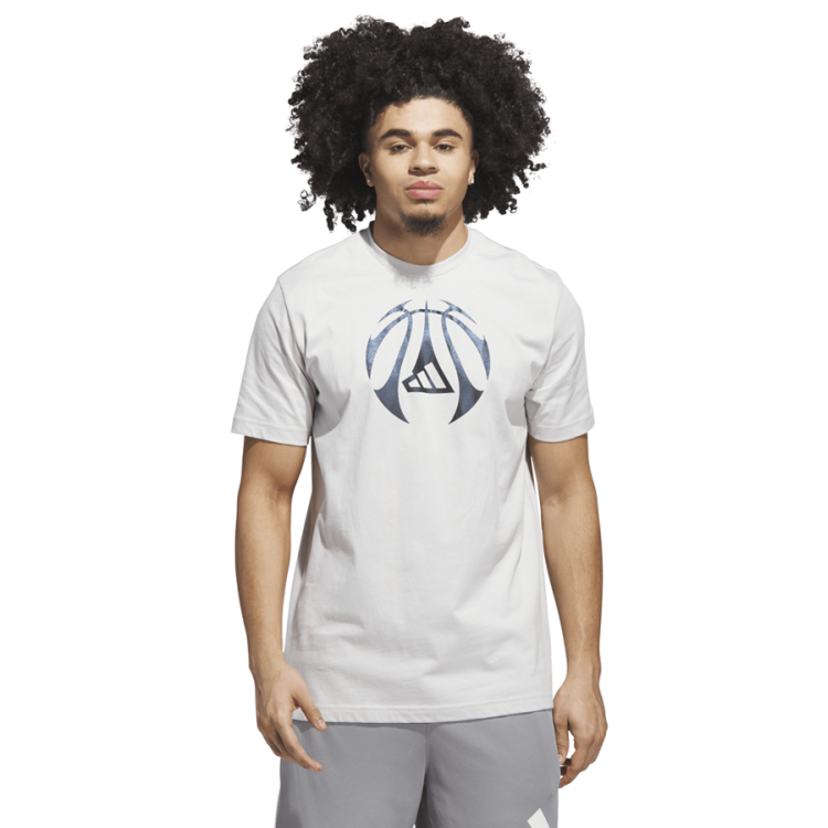 Camiseta Basket Adidas Millennium Hoops Graphic Tee "Grey"