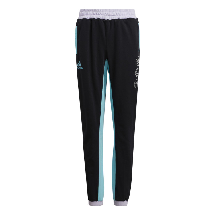 Pantalón Niño/Niña Adidas Basketblall Young Lil Stripe "Black"